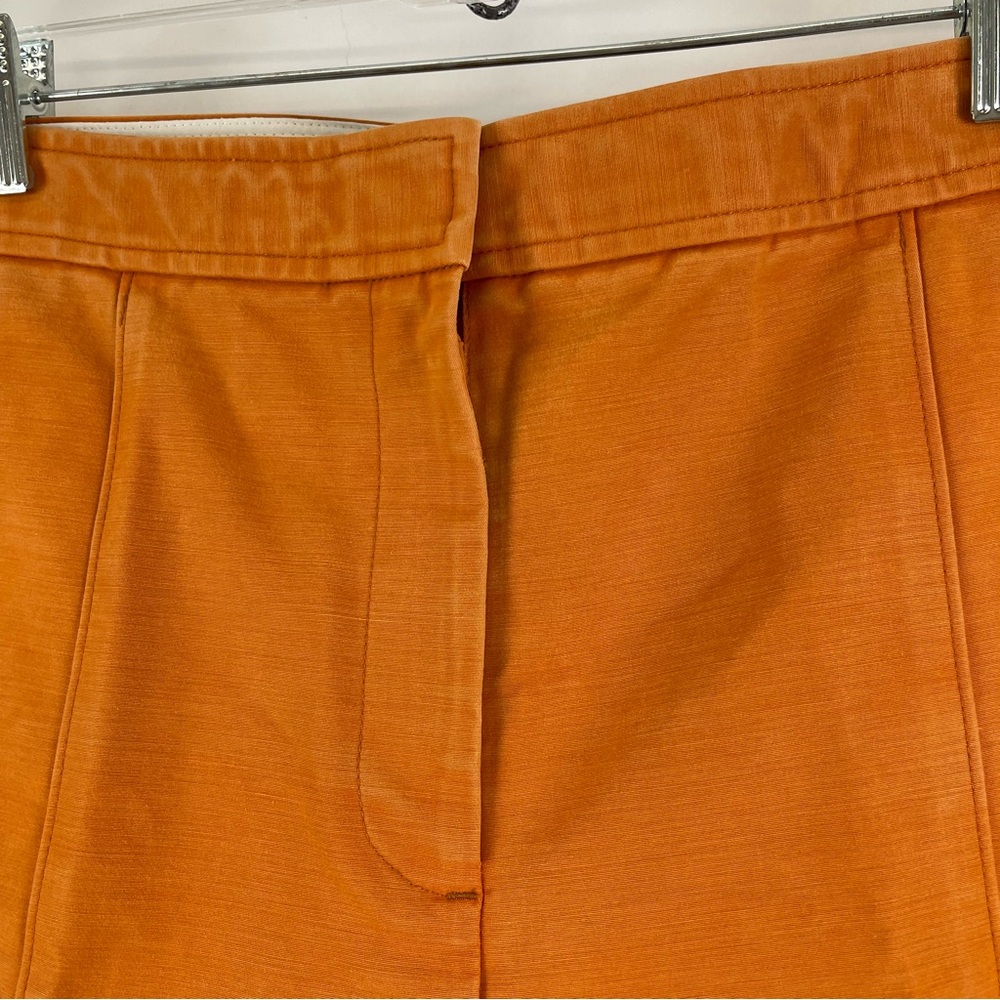 Tory Burch Orange Ankle Pants Women’s Size 12 Slim Fit Tapered‎ Leg - Picture 11 of 14